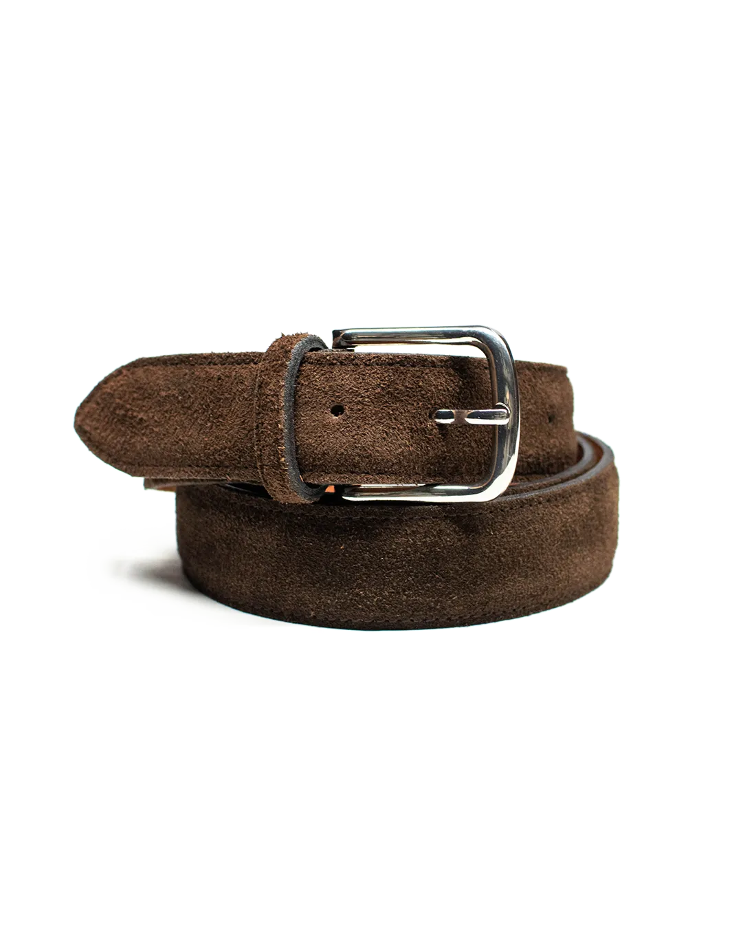 Cinturón Clásico de Gamuza en color marrón